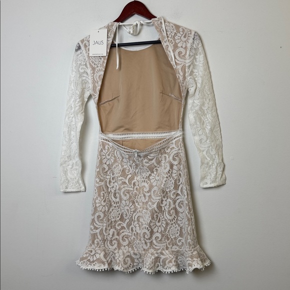 JAUS BENTLEIGH DRESS WHITE/NUDE sz S NWT - Picture 6 of 10